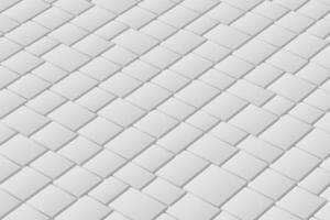 Tile white cubes with gap, 3d rendering. photo