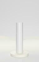 Blank cosmetic tube packaging mockup, 3d rendering. photo