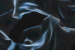 Flowing silk with black background,3d rendering. photo