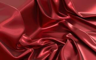 Flowing clothes with red background, 3d rendering. photo