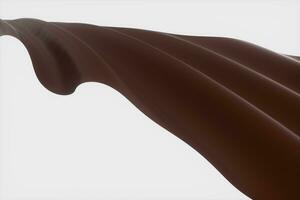 Waves of caramel and chocolate, 3d rendering. photo