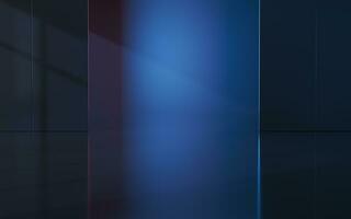 Empty room with black background, 3d rendering. photo