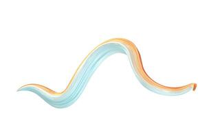 Abstract flowing gradient lines, 3d rendering. photo