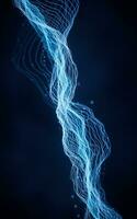 Flowing wave lines, curve pattern, 3d rendering. photo