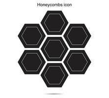 Honeycombs icon, vector illustration.