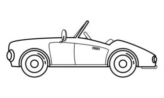 Daily Car Outline Design for Drawing Book vector