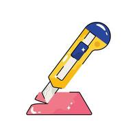 Cutter doodle vector colorful Sticker. EPS 10 file