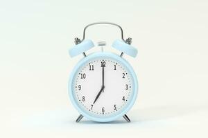 Classic alarm clock, concept of time, 3d rendering. photo