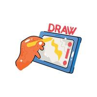 Draw doodle vector Colorful  Sticker. EPS 10 file