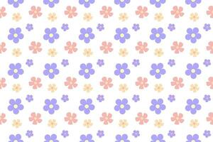 a tiny flower vector seamless pattern