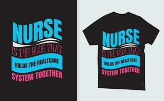 Vector Nurse illustration t-shirt or poster Design