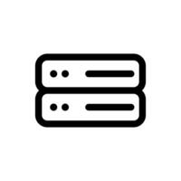 Simple Server icon. The icon can be used for websites, print templates, presentation templates, illustrations, etc vector