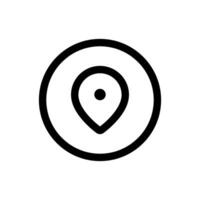 Simple GPS icon. The icon can be used for websites, print templates, presentation templates, illustrations, etc vector