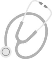 Vector illustration of stethoscope isolated on white background