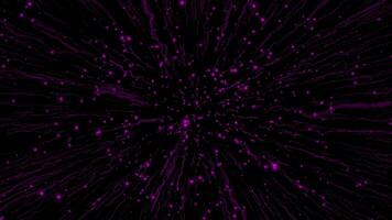 Pink color sparkling glitter particles motion background video