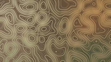 Licht braun Farbe abstrakt Muster mit Animation von verwandeln Linie wie topografisch Karte video