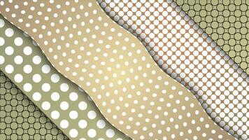 Moving colorful diagonal strip with circle shape patterns background video