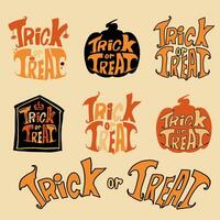 The Trick or treat Banner for decoration in Halloween concept photo