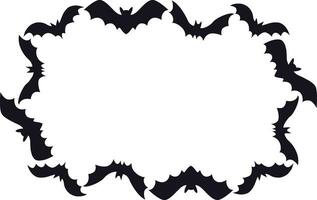 bats silhouettes solated on transparent background vector