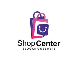 Online Shop Logo designs Template. Illustration vector graphic of shopping bag, computer and mouse logo. Perfect for Ecommerce,sale, store web element. Company emblem.