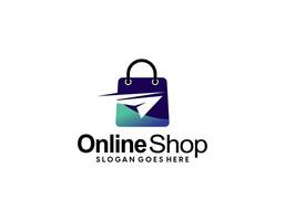 shopping bag sign symbol logo vector