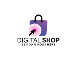 en línea tienda logo diseños plantilla, teléfono tienda logo símbolo icono, logo modelo icono vector