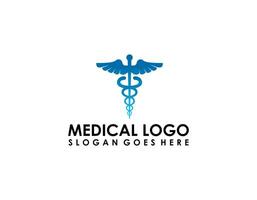 médico cuidado logo vector