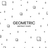 white background geometric seamless pattern vector