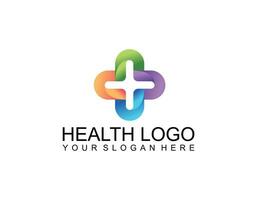 medical logo icons with cross. Collection of signs with plus symbol. vector