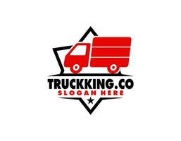 truck vector logo illustration,good for mascot,delivery,or logistic,logo industry,flat colo