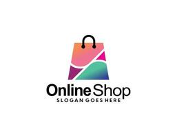 Online Shop logo designs template, Phone Shop logo symbol icon, Logo template icon vector