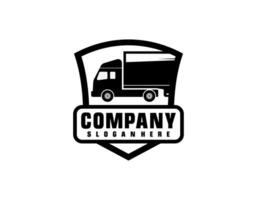 Fast aerodynamic Logo Template Design Truck silhouette transport logo template vector