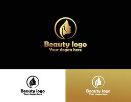 Vector abstract logo set for beauty salon, hair salon, cosmetics