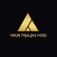 Vector golden shape and monochromatic one. Abstract emblem, design concept, logo, logotype element for template.
