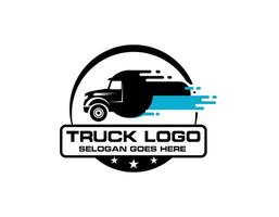 Truck logo template, Perfect logo for business related to automotive industry vector