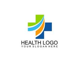Medical logo, Medical Logo Health Icon isolated on White Background. Flat Vector Logo Design Template Element