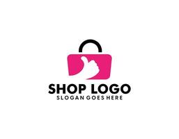 en línea Tienda diseño logo vector