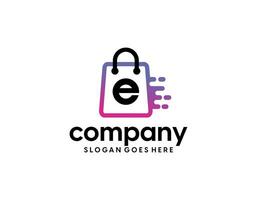 shop logo design vector