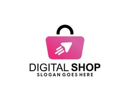 Online Shop Logo Template Design Vector