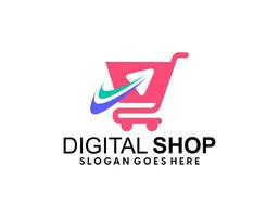 vector de diseño de icono de logotipo de compras