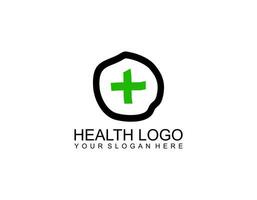 Cross plus medical logo icon design template elements vector