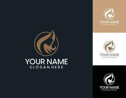 womans hair style stylized sillhouette, beauty salon logo template vector