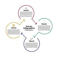 Chart Design Template 6 Step process  Vector Graphic