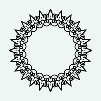 decorative round frame. Vector design elements.