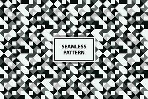 black and white Seamless abstract geometric pattern vector