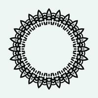 decorative round frame. Vector design elements.