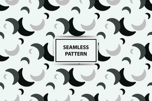 Seamless pattern with black and white color vector