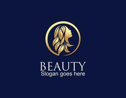 sencillo y creativo belleza piel cuidado logo diseño vector