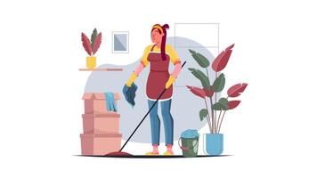 Household chores Background Video
