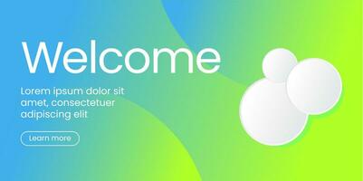 Gradient Landing Page Banner Background vector